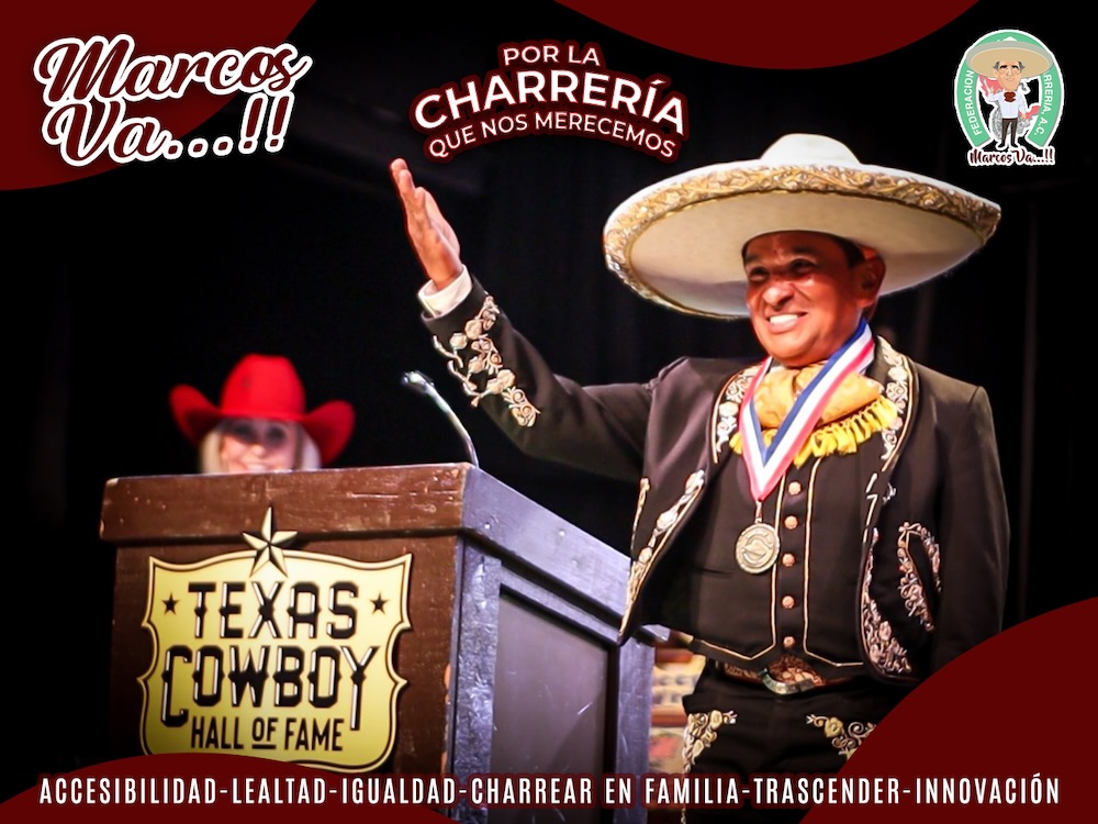 omás Garcilazo Barrera se vistió de México para ser inducido al Salón de la Fama del Rodeo de Texas